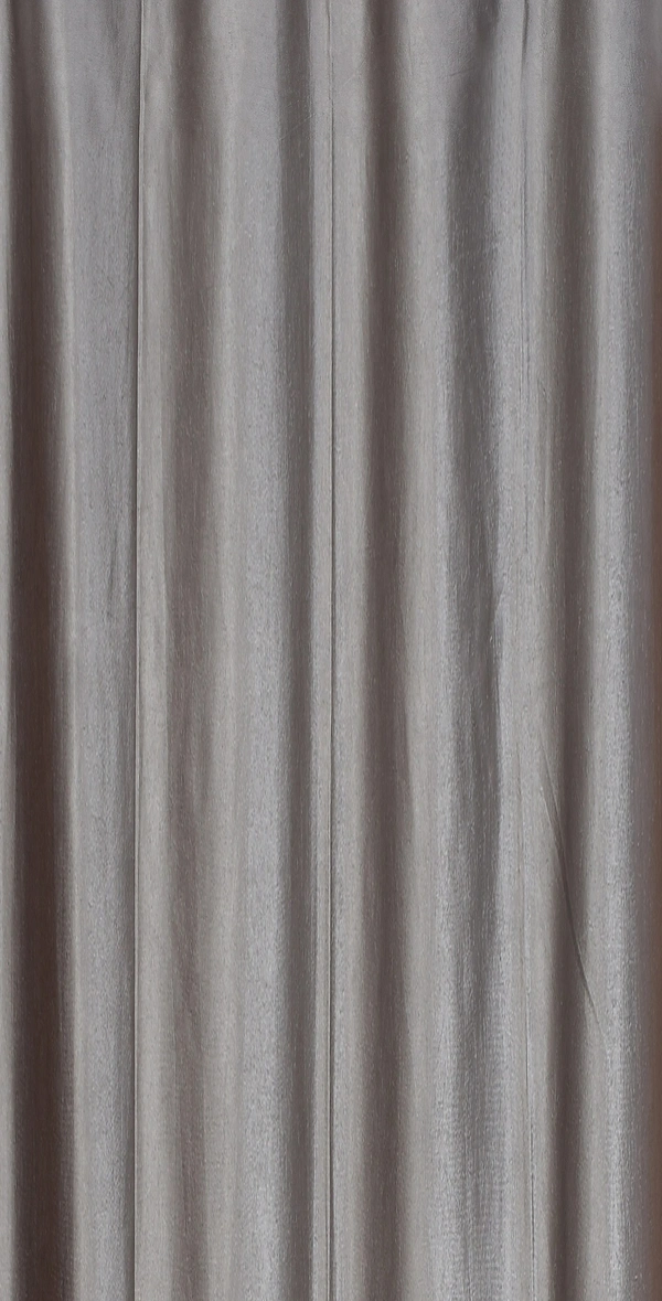 Panipat Textile Hub Polyester Eyelet Grey Solid Plain Design curtains Pack of 2 - Window (4x5 Feet)