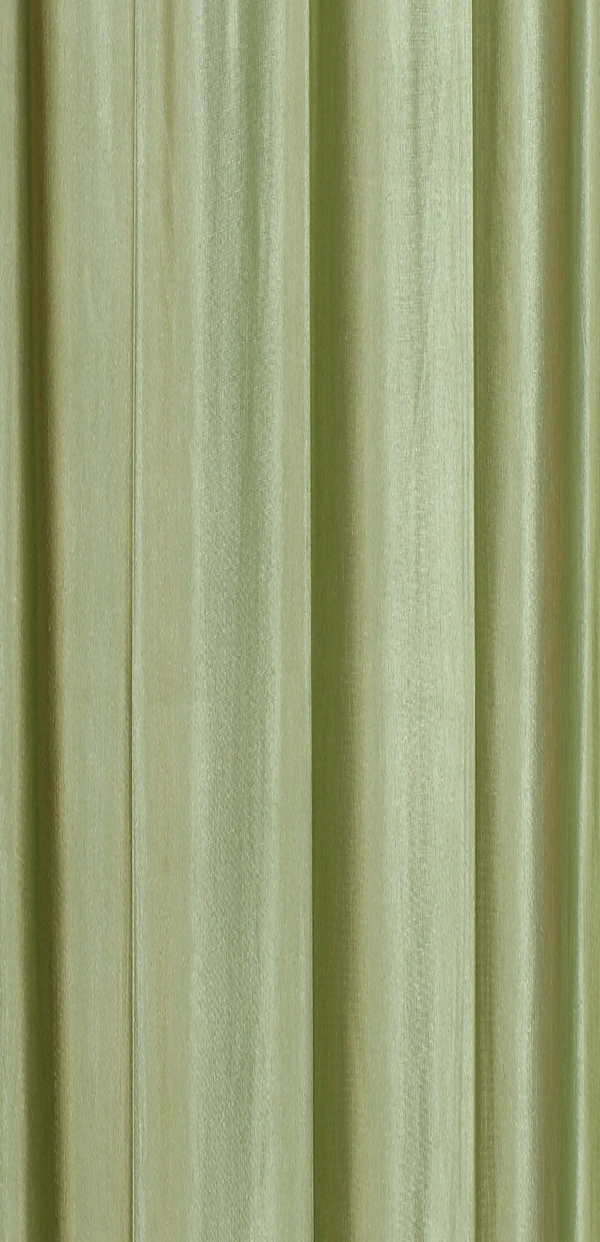 Panipat Textile Hub Polyester Eyelet Light Green Solid Plain curtains Pack of 2 - Window (4x5 Feet)