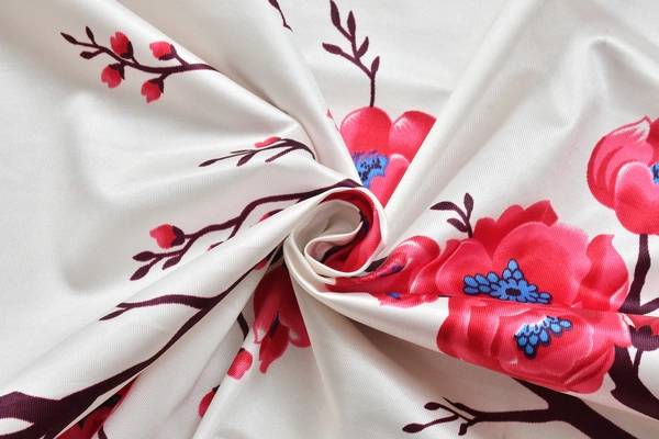 Panipat Textile Hub Polyester Eyelet Maroon Designer Print curtains Pack of 2 - Long Door (4x9 Feet)