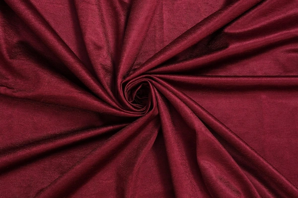 Panipat Textile Hub Polyester Eyelet Maroon Solid Plain curtains Pack of 2 - Window (4x5 Feet)