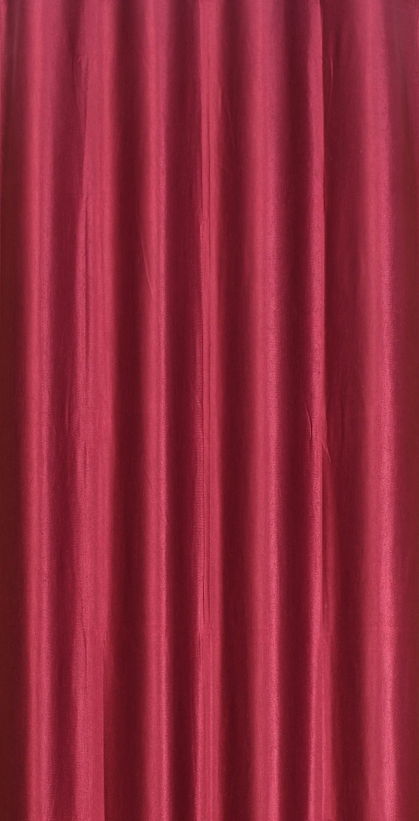 Panipat Textile Hub Polyester Eyelet Maroon Solid Plain curtains Pack of 2 - Long Door (4x9 Feet)