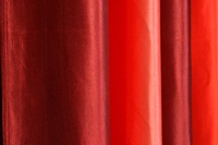 Panipat Textile Hub Polyester Eyelet Marron Solid Long Crush  curtains Pack of 2 - Door (4x7 Feet)