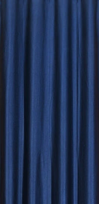 Panipat Textile Hub Polyester Eyelet Navy blue Solid Plain curtains Pack of 2 - Long Door (4x9 Feet)