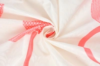 Panipat Textile Hub Polyester Eyelet Pink Designer Print curtains Pack of 2 - Window (4x5 feet)