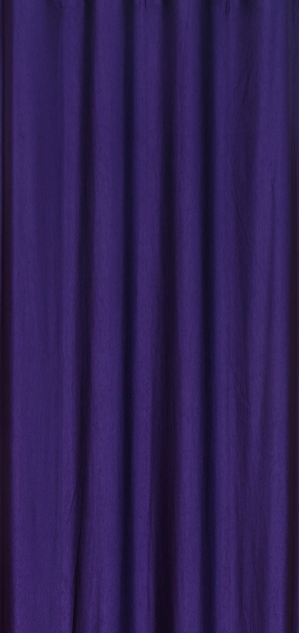 Panipat Textile Hub Polyester Eyelet Purple Solid Plain curtains Pack of 2 - Long Door (4x9 Feet)
