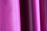 Panipat Textile Hub Polyester Eyelet Purple Solid Long Crush  curtains Pack of 2 - Window (4x5 Feet)