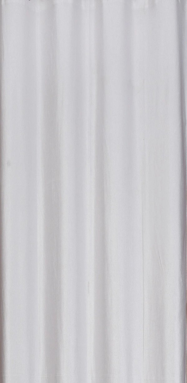 Panipat Textile Hub Polyester Eyelet White Solid Plain curtains Pack of 2 - Window (4x5 Feet)