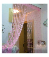 Panipat Textile Hub valentine Heart shape curtains pack of 2