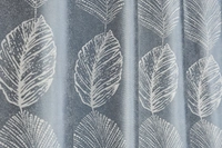 Phytho Home Polyester Eyelet Gray Designer Print curtains Pack of 2 - Door (4x7 Feet)