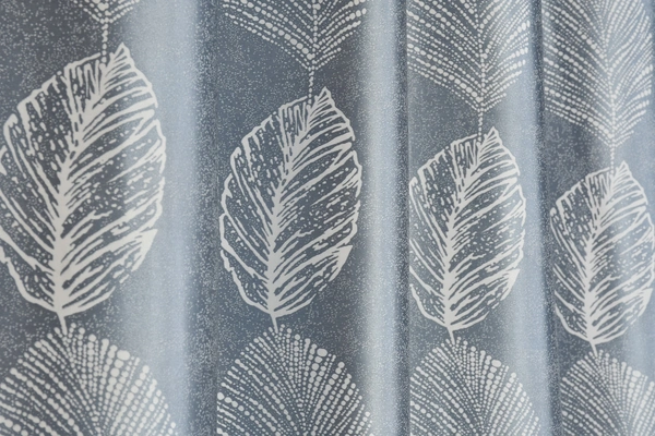 Phytho Home Polyester Eyelet Gray Designer Print curtains Pack of 2 - Door (4x7 Feet)