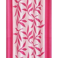 Phyto Home Polyester Eyelet Pink Kolavery Printed Design curtains Pack of 2 - Door (4x7 Feet)