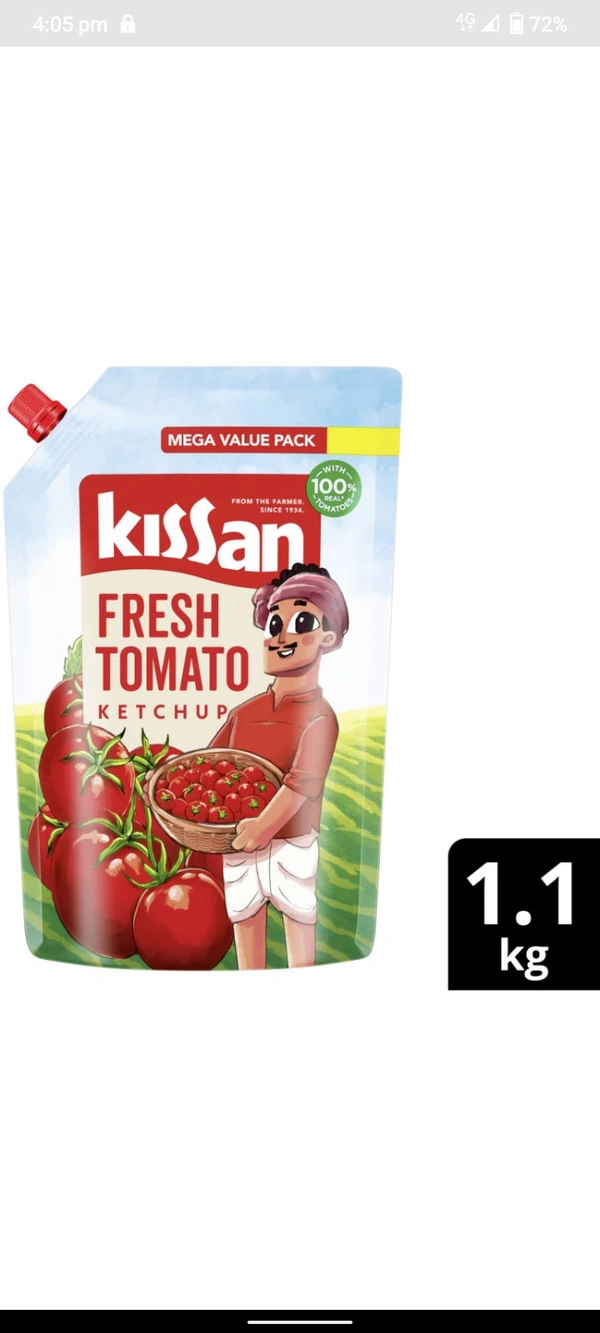 Kissan Fresh Tomato Ketchup -1.1kg