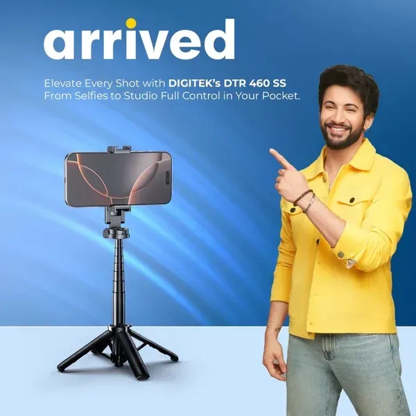 Digitek® DIGITEK DTR 460 SS Tripod – Extendable Selfie Stick Tripod with Wireless Remote for Phones & Cameras