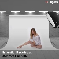 Digitek® Digitek (DBSK-010FT) Studio Background Stand Kit (9ft x 10ft) | Portable & Foldable Backdrop Support System with Carry Bag | Ideal for Photography & Videography