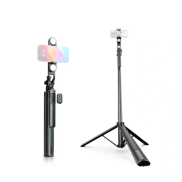 Digitek® DIGITEK® (DTR-180SS) Wireless Selfie Stick Tripod | Portable 360° Rotating Phone Holder, Extendable Telescopic Pole, 3-Leg Stand & Remote for Photos, Videos & Vlogging