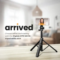 Digitek® DIGITEK (DTR-525 SS) 160 CM Aluminum Selfie Stick Tripod | 360° Head, Wireless Remote, GoPro Adapter, for Smartphone & Action Camera