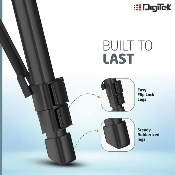 Digitek® DIGITEK (DTR 480LW) 57 Inch Lightweight Aluminum Tripod | 2kg Load | 360° Ball Head | Phone Holder & Carry Bag for DSLR & Camera