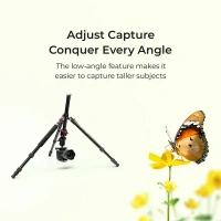 Digitek® DIGITEK® DTR 520 BH 152CM Foldable Aluminum Tripod & Monopod | Swivel Pan Head, 4-Section Adjustable, 7kg Load, DSLR & Camcorder Compatible