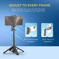 Digitek® Digitek Tripod DTR 460 SS | 2-in-1 Extendable Selfie Stick & Tripod Stand with Bluetooth Wireless Remote for Mobile, Action Camera & Vlogging