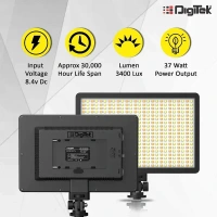 Digitek® Digitek D520WB Bi-Color LED Video Light with NP-750 Battery & Micro USB Charging (Combo)