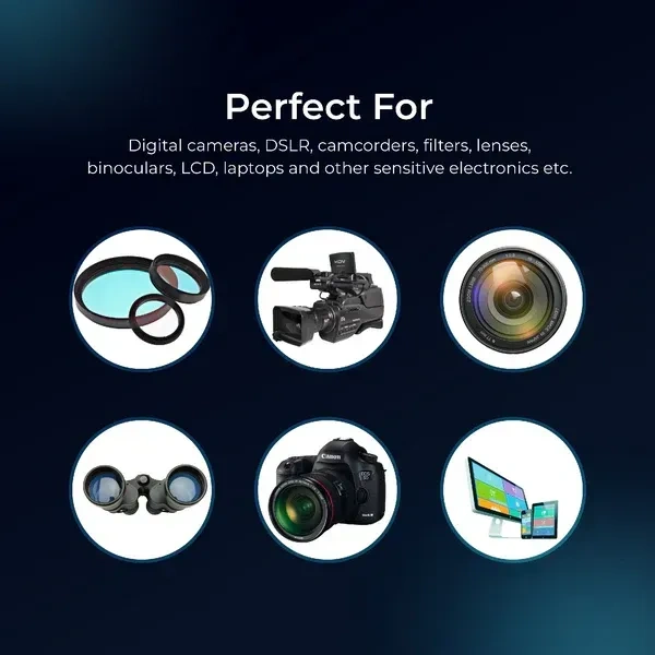 Digitek® Digitek DCK-004 Professional 8-in-1 Camera Cleaning Kit | Travel Kit for Lenses, Cameras, Filters & Displays