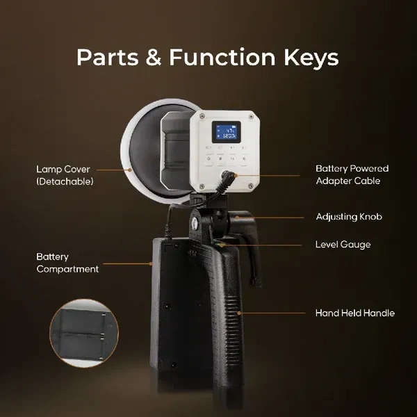 Digitek® Digitek DCL-60 WBC Bi-Color Handheld Continuous LED Video Light – Adjustable CCT for Photography & Videography