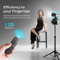 Digitek® Digitek DCL-60 WBC Bi-Color Handheld Continuous LED Video Light – Adjustable CCT for Photography & Videography