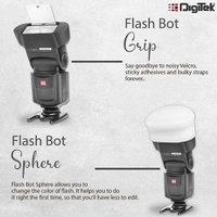 Digitek® Digitek DFB 002 Professional Speedlight Flash & Modifier Kit | Diffuser, Sphere, Grid, Grip, 8 Creative Gels
