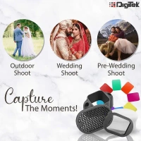 Digitek® Digitek DFB 002 Professional Speedlight Flash & Modifier Kit | Diffuser, Sphere, Grid, Grip, 8 Creative Gels