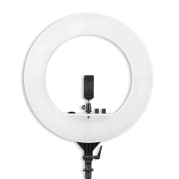 Digitek® Digitek (DRL-018H) 46cm (18") Professional LED Ring Light | 2 Color Modes, Dimmable Lighting for Photo, Video, Live Streaming, Makeup | Compatible with iPhone, Android & Cameras