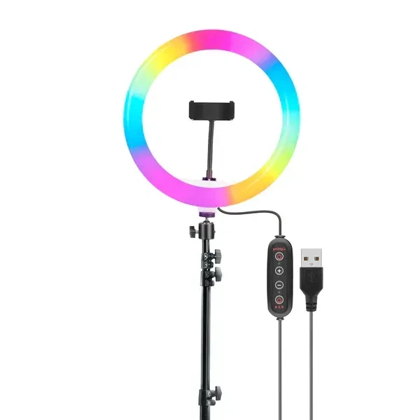 Digitek® Digitek DRL-14C RGB 31cm LED Ring Light with 5ft Stand – Ideal for Photography, Video Shoots & Content Creation
