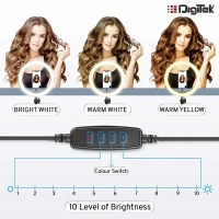 Digitek® Digitek (DRL 12C) 12-inch Professional LED Ring Light with Tripod Stand | Compatible with Mobile Phones & Cameras for Photography, Vlogging & Makeup