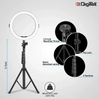 Digitek® Digitek (DRL 12C) 12-inch Professional LED Ring Light with Tripod Stand | Compatible with Mobile Phones & Cameras for Photography, Vlogging & Makeup