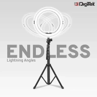 Digitek® Digitek (DRL 12C) 12-inch Professional LED Ring Light with Tripod Stand | Compatible with Mobile Phones & Cameras for Photography, Vlogging & Makeup