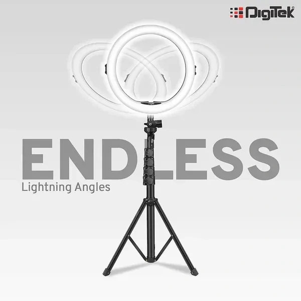 Digitek® Digitek (DRL 12C) 12-inch Professional LED Ring Light with Tripod Stand | Compatible with Mobile Phones & Cameras for Photography, Vlogging & Makeup