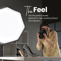 Digitek® Digitek (DSBH-065) 65cm Portable Softbox with S2 Type Bracket & Dual Diffuser Sheets | Lightweight, Foldable Softbox Kit with Carry Case | Compatible with All Flash Speedlight