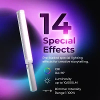 Digitek® Digitek DSL-1000 RGB 100W Portable Handheld RGB LED Stick Light Wand