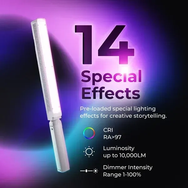 Digitek® Digitek DSL-1000 RGB 100W Portable Handheld RGB LED Stick Light Wand