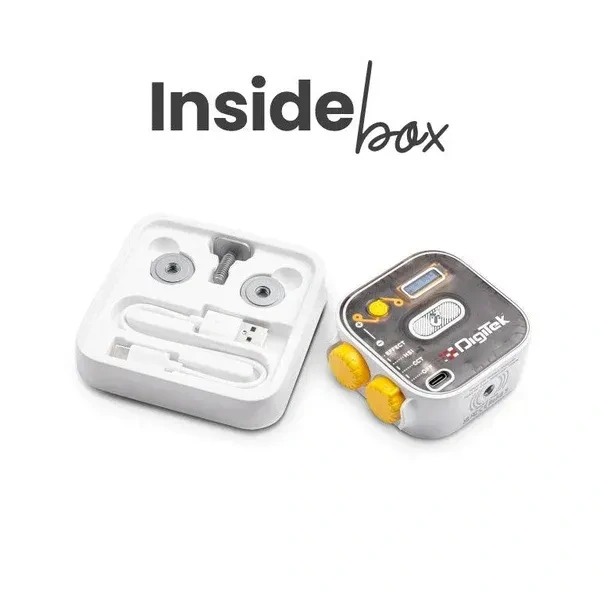 Digitek® Digitek (LED-D10W) RGB LED Video Light | 360° Full Color Portable Camera Light with 3 Cold Shoe Mounts, 2000mAh Battery, CRI 95+, 2500–9000K Dimmable Magnetic Panel