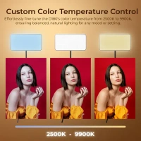 Digitek® Digitek (LED-D180 BI) Portable Professional LED Video Light | 21 Preset Lighting Effects, 4000mAh Battery, Adjustable Brightness & Color Temperature for Multi-Scene Photography & Videography