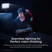 Digitek® Digitek LED-D300 Ultra Slim Portable LED Video Light | Multi-Scene, Adjustable Color & Brightness