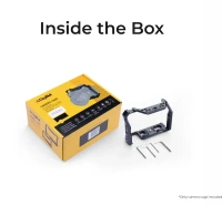 Digitek® Digitek Professional Camera Cage (S) for Sony A7 M4/R4/R4A/S3/A1 – Lightweight Aluminum Cage with HDMI Clamp & Quick Tripod Mount