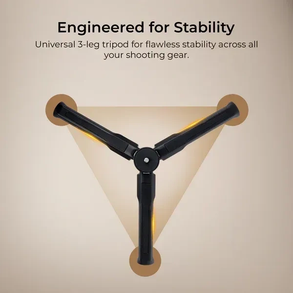 Digitek® Digitek DGT-001 3-Leg Gimbal Stand | Heavy-Duty Camera Support for DSLR, Mirrorless & Videography