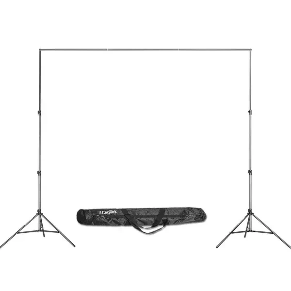 Digitek® Digitek (DBSK-009FT) Studio Background Stand Kit | Portable & Foldable Backdrop Support System with Carry Bag | Ideal for Photography & Videography