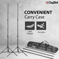Digitek® Digitek (DBSK-009FT) Studio Background Stand Kit | Portable & Foldable Backdrop Support System with Carry Bag | Ideal for Photography & Videography