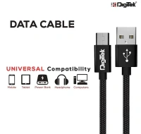 Digitek® DC-1M MU NB Platinum Nylon Braided Micro USB Cable – 1M, Black, Rapid Charge & Data Sync