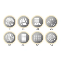 Digitek® Digitek DGS 001 GOBO Pattern Kit for Photography & Videography | 8 Stainless Steel Patterns for Optical Snoots