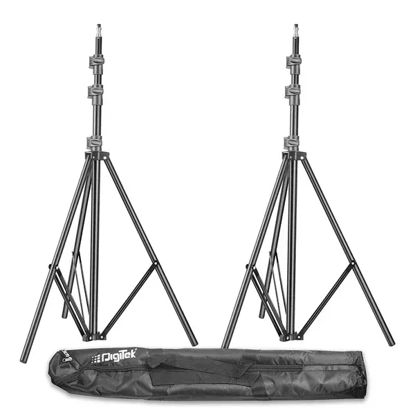Digitek® Digitek (DLS-009 FTK) 9ft Aluminum Alloy Light Stand | Lightweight & Portable 250cm Stand for Ring Light, Flash, Softbox, Reflector & Studio Photography