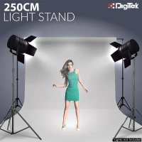 Digitek® Digitek (DLS-009 FTK) 9ft Aluminum Alloy Light Stand | Lightweight & Portable 250cm Stand for Ring Light, Flash, Softbox, Reflector & Studio Photography