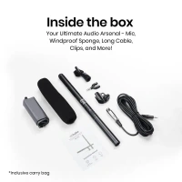 Digitek® Microphone Digitek® DM-201 Unidirectional Interview Microphone – Compatible with Smartphone & DSLR Camera